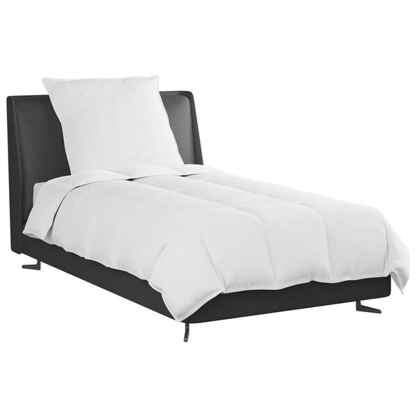 vidaXL Duvet d'&eacute;t&eacute; simple avec oreiller 2 pcs Blanc Plume de canard