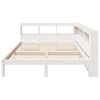 vidaXL Lit bibliothèque sans matelas blanc 160x200 cm bois pin massif