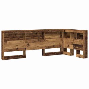 vidaXL T&ecirc;te de lit de rangement Bois Ancien 80 cm Bois d'ing&eacute;nierie