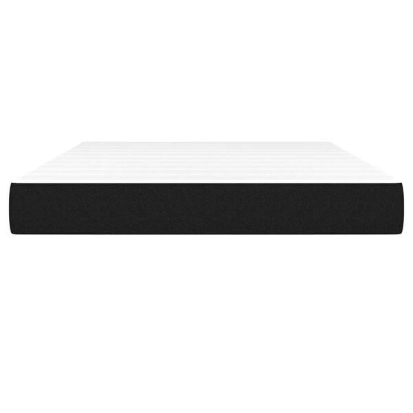 vidaXL Matelas de lit à ressorts ensachés Noir 140x190x20 cm Tissu