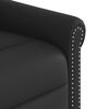 vidaXL Fauteuil inclinable électrique Noir brillant Similicuir