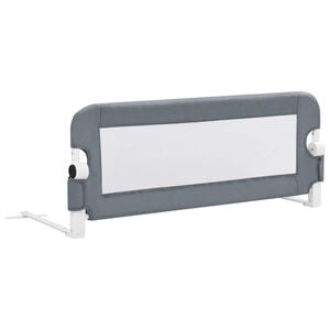 vidaXL Barri&egrave;re de lit enfant Gris 102x42 cm Polyester