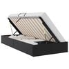 vidaXL Lit de Rangement avec matelas Noir 90 x 190 cm Faux cuir