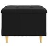 vidaXL Tabouret bouton avec coussin Noir 60 x 60 x 45 cm Velours