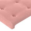 vidaXL Sommier &agrave; lattes de lit matelas et LED Rose 80x200 cm Velours