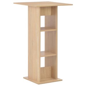 vidaXL Table de bar Ch&ecirc;ne 60x60x110 cm