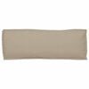 vidaXL Coussin Taupe 110 x 40 x 8 cm Tissu Oxford