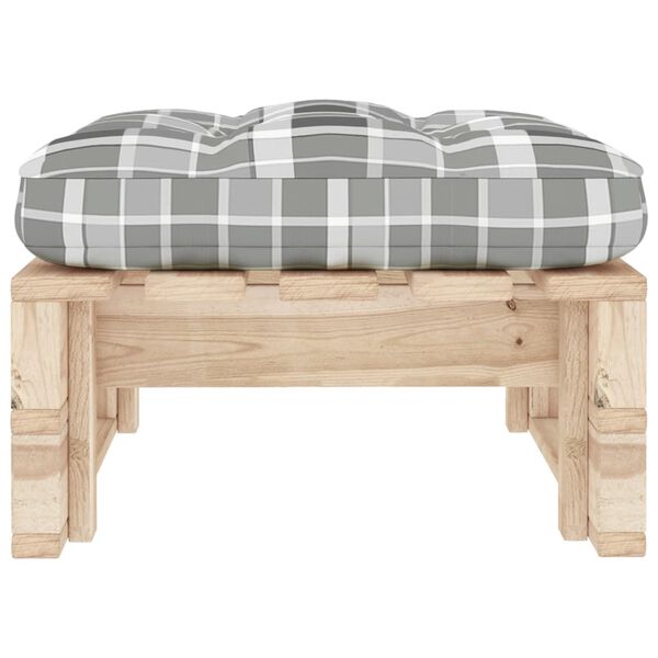 vidaXL Pouf palette de jardin bois de pin impr&eacute;gn&eacute;
