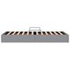 vidaXL Lit de Rangement avec matelas Gris clair 90 x 190 cm tissu