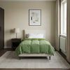 vidaXL Duvet d'&eacute;t&eacute; simple Matelass&eacute; Vert 135 x 220 cm Microfibre