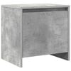 vidaXL Tables de chevet 2pcs gris b&eacute;ton 45x34x44,5cm bois d&rsquo;ing&eacute;nierie