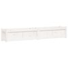 vidaXL Jardini&egrave;re blanc 180x31x31 cm bois de pin massif