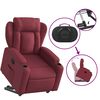 vidaXL Fauteuil inclinable rouge bordeaux tissu