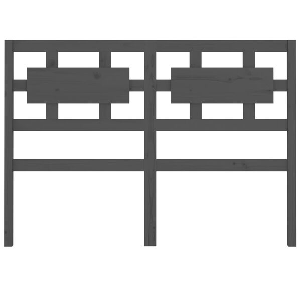 vidaXL Tête de lit Gris 145,5x4x100 cm Bois massif de pin