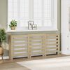 vidaXL Cache-radiateur ch&ecirc;ne sonoma 205x21,5x83,5 cm bois d'ing&eacute;nierie