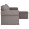 vidaXL Canap&eacute; Taupe Dimensions globales: 245 x 138 x 80 cm (l x P x H)