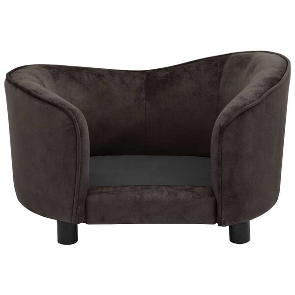 vidaXL Canap&eacute; pour chien Marron 69x49x40 cm Peluche