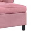 vidaXL Chaise longue avec coussin Rose 91 x 157 x 91 cm Velours