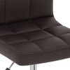 vidaXL Chaise pivotante de bureau Marron Similicuir