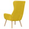 vidaXL Chaise de relaxation Jaune moutarde Velours