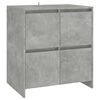 vidaXL Buffets 2 pcs Gris b&eacute;ton Bois d'ing&eacute;nierie