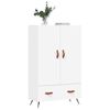 vidaXL Buffet haut blanc 69,5x31x115 cm bois d'ingénierie