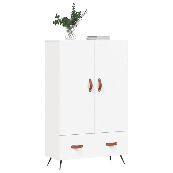 vidaXL Buffet haut blanc 69,5x31x115 cm bois d'ingénierie