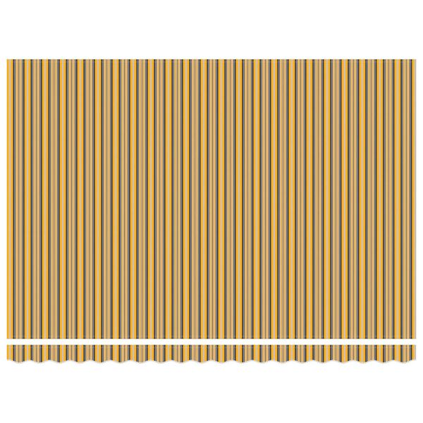 vidaXL Auvent R&eacute;tractable Jaune et Gris 450 &times; 300 cm