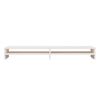 vidaXL Support de moniteur Blanc 100x24x13 cm Bois de pin solide