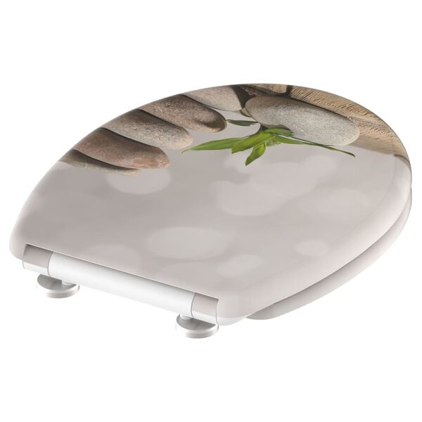 SCH&Uuml;TTE Si&egrave;ge de toilette avec fermeture en douceur STONE PYRAMID