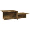 vidaXL Table basse Ch&ecirc;ne fum&eacute; 111,5x50x33 cm Bois d'ing&eacute;nierie