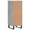 vidaXL Buffet Sonoma gris 34,5x34x90 cm Bois d'ingénierie