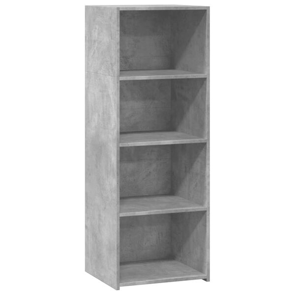 vidaXL Buffet haut gris b&eacute;ton 45x41x124 cm bois d'ing&eacute;nierie