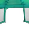 vidaXL Tente piscine toit amovible parois maille vert d'eau 618x532 cm
