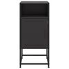 vidaXL Tables de chevet 2 pcs noir 36x39x78 cm acier