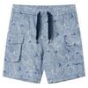 vidaXL Short pour enfants avec cordon de serrage bleu fonc&eacute; 116