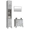 vidaXL Ensemble de meubles de salle de bain 3 pcs gris b&eacute;ton