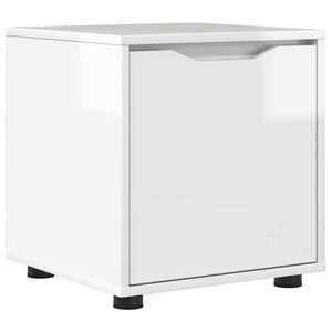 vidaXL Cabinet de salle de bain Blanc brillant 40,5 x 40 x 44 cm