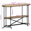 vidaXL Table console 110x42x76 cm bois massif de manguier brut