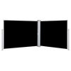 vidaXL Auvent lat&eacute;ral r&eacute;tractable Noir 170 x 1000 cm