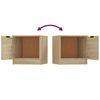 vidaXL Tables de chevet 2 pcs Chêne sonoma 40x39x40 cm