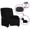 vidaXL Fauteuil inclinable &eacute;lectrique Noir Tissu