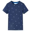 T-shirt pour enfants bleu fonc&eacute; 104