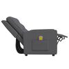 vidaXL Fauteuil de massage inclinable à 2 places gris clair tissu