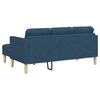 vidaXL Ensemble de Canap&eacute;s avec coussin Bleu Polyester