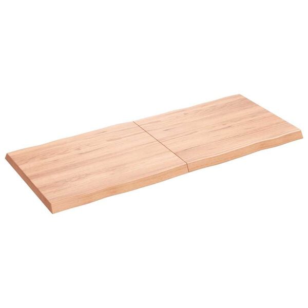 vidaXL Dessus de table bois massif traité bordure assortie