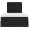 vidaXL Lit de Rangement Noir 120 x 190 cm Cuir synthétique