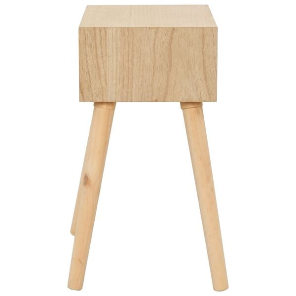 vidaXL Table de chevet avec 1 tiroir 44x30x58,5 cm Bois de pin massif