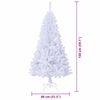 vidaXL Sapin de No&euml;l artificiel avec 150 LED Blanc 150 cm PVC et Acier