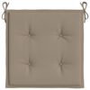 vidaXL Coussins de chaise jardin lot de 6 taupe 40x40x4cm tissu oxford